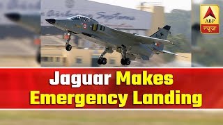 IAFs Jaguar Makes Emergency Landing In Ambala After Engine Failure Due To Bird Hit  ABP News [upl. by Lasley]