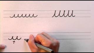 How To Write in Cursive  Lesson 1  A complete Course  FREE Worksheets [upl. by Allveta]