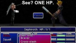 FFVII  Gameshark Goodies  Sephiroths HP [upl. by Eki]