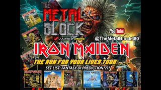 Iron Maiden  Run For Your Lives World Tour  2025 26  Setlist FANTASY Or Prediction [upl. by Nayd]