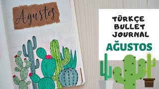 TÜRKÇE BULLET JOURNAL  AĞUSTOS [upl. by Ylra]