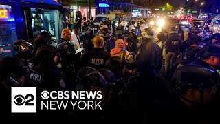 City College of New York going remote after police arrest protesters [upl. by Yhtnomit927]