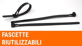 Breve dimostrazione su come funzionano le fascette riutilizzabili [upl. by Decato]