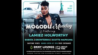 Lamiez Holworthy  DKNY Lounge Mogodu Monday [upl. by Ahsekim]