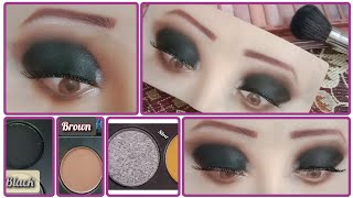 black and brown eyeshadow tutorialeyeshadow tutorialeye makeup [upl. by Alfreda]