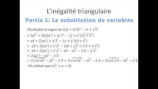 Nombres complexes partie 6 Linégalité triangulaire [upl. by Rednasyl]