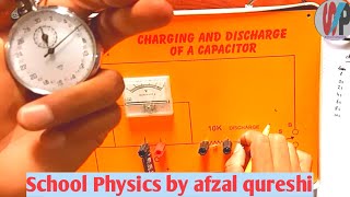 Practical FSc part 2  Charging and discharging of a capacitor  Class 2nd year Physics [upl. by Seigler]