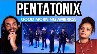 Pentatonix Gets Us In The Holiday Spirit Reaction Good Morning America [upl. by Ahsial]