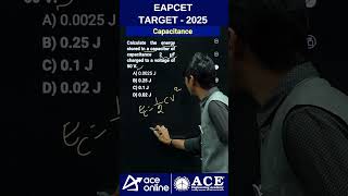 EAPCET Target2025  Electrical amp Optical Part Capacitance18 physicsquestions  aceonline [upl. by Grimaldi464]