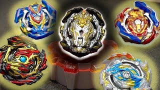 GOLD TURBO VS DARK TURBO  Prime Apocalypse VS Gold Turbo Team  Beyblade Burst GTRise [upl. by Patt292]