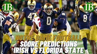 Notre Dame vs Florida State Game Predictions [upl. by Senga]