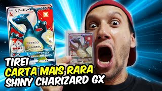 TIREI SHINY CHARIZARD GX CARTA DE 2000 REAIS A CARTA MAIS RARA DESTINOS OCULTOS POKEMON TCG [upl. by Iseabal967]