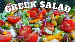 Classic Greek Salad Recipe  Healthy Greek Salad With Homemade Dressing  Mediterranean Greek Salad [upl. by Rudolfo578]