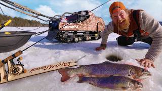 How To Find Trout in Any Season Catch amp Cook  Maine Arctic Blast Survival Challenge Day 7 of 7 [upl. by Ahsropal496]