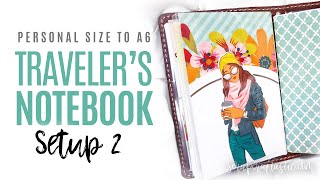 A6 TRAVELERS NOTEBOOK Setup with Fabulously Creative Digitals [upl. by Munn18]