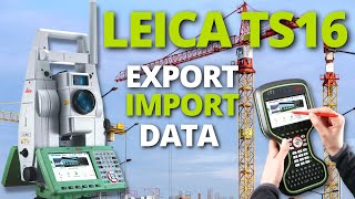 How To Use a Total StationExport amp Import Data [upl. by Htebsle276]