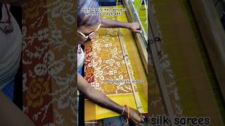 Twill ikkat pattu sarees pochampally ikat ikkatikkat silk sarees  double ikkat pattusarees [upl. by Arada]