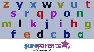 Learn how to say the alphabet backwards  teach kids their ZYX [upl. by Emiatej769]