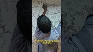 HOW TO INSTALL WALLPAPER QUICK VIDEO  DIY WALLPAPER PASTING  GUIDE WALLPAPER INSTALLATION AT HOME [upl. by Rosaline]