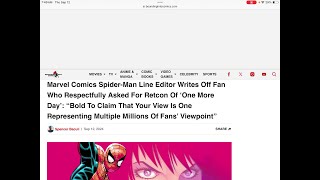 Marvel Comics Is Delusional About SpiderMan amp Ubisoft Wont Mentor Men [upl. by Savick523]