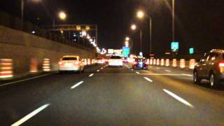 Ville Marie Expressway Autoroute 720 eastbound Night [upl. by Bone]