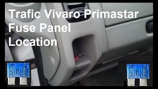 Trafic Vivaro Primastar Fuse location [upl. by Ribaudo]