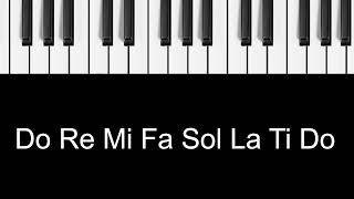 Do Re Mi Fa So La Ti Do  Piano [upl. by Odraode789]