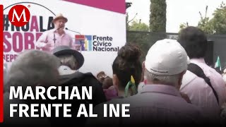 Fernando Belaunzarán da mensaje a congregados previo a protesta de Marea Rosa en CdMx [upl. by Eioj]