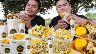 SHAWARMA SHACK NEW SUPER MEAL MENU MUKBANG HD [upl. by Oniotna]