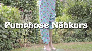 PUMPHOSE NÄHEN FÜR ERWACHSENE  DIY  Nähen für Anfänger  Tutorial [upl. by Nraa]