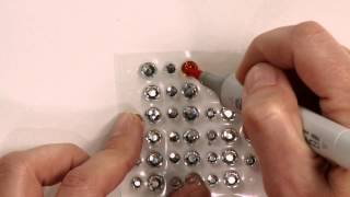 All About Embellishments Changing the Color of Rhinestones [upl. by Katya]