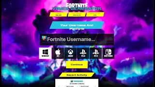 FORTNITE VBUCK GENERÁTOR 2021  Siess amíg nem patchelik [upl. by Supmart]