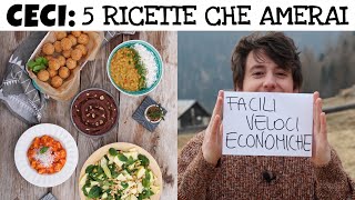 CON I CECI prepara queste 5 RICETTE CHE AMERAI  tutte facili veloci economiche  Davide Zambelli [upl. by Nylicaj]