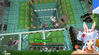 Usada Kensetsu Summer Festival  Pekora save everyone from the fishing pit  【Hololive】【Minecraft】 [upl. by Fredia312]