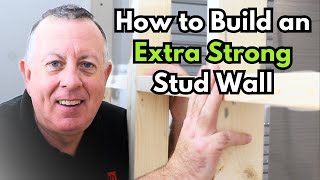 How to build a Super Strong Stud Wall For Heavy Loads [upl. by Arnie]