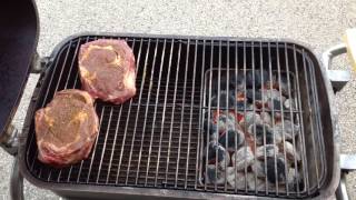 Pk Grill Reverse Sear Steak And Tators [upl. by Ibrahim]