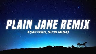 AAP Ferg  Plain Jane REMIX Lyrics ft Nicki Minaj [upl. by Behlau]