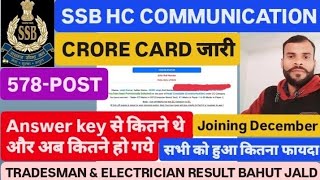 SSB HC COMMUNICATION SCORE CARD DOWNLOAD 578POST JOINING LETTER START JOINING DECEMBER 2024 assam [upl. by Picker189]