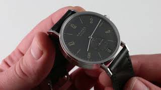 PreOwned Nomos Glashutte Tangomat Ruthenium 604 Luxury Watch Review [upl. by Eelatsyrc218]