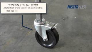 FMH Conveyors Americas NestaFlex 226 Steel Skate Wheels [upl. by Ayocat921]