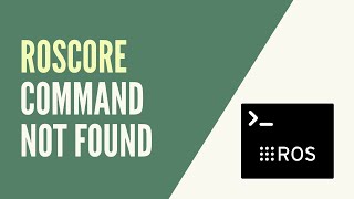 ROS1  roscore command not found  How to Fix [upl. by Lavona]