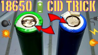 DIY 18650 CID Reset Trick How to reset 18650 dead🔋lithium cells [upl. by Cath]