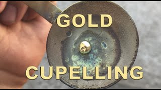 Cupellation  karat GOLD refining without acids [upl. by Chem]