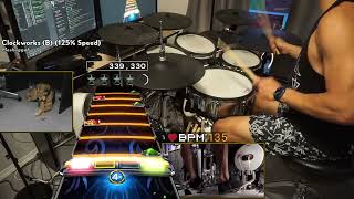 Clockworks 125 Speed by Meshuggah  Pro Drums FC [upl. by Asilrak]