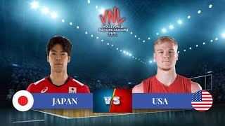 JAPAN Dominates USA in VNL Showdown with Straight Sets Victory  2024 Mens VNL [upl. by Tybalt]