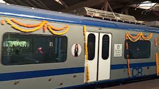 One of the first Airconditioned Local Train runs NaviMumbai 30th January 2020 [upl. by Wayne]