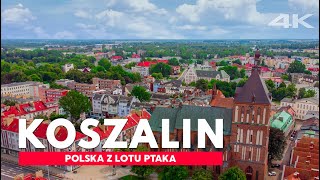 KOSZALIN z drona 4K Polska z lotu ptaka [upl. by Renmus]