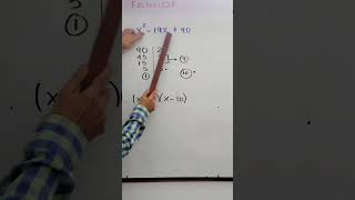 Factorización Trinomio de la forma x2bxc en un clicProfeniniShorts [upl. by Blim]