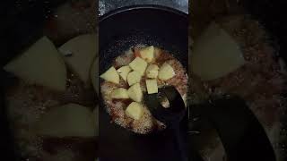 aloo baingan  aloo baingan recipe cooking viralvideo shorts [upl. by Aicenert]