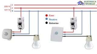 Sensor de Presença  Aprenda como ligar Sensores de Presença [upl. by Emyle]